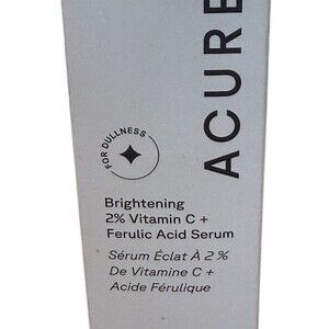 Acure Brightening 2% Vitamin C + Ferulic Acid Serum Oil-Free 1 fl oz